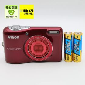 【極上品】 Nikon COOLPIX L30 5倍ズーム 2005万画素 乾電池タイプ レッド デジタルカメラ #079VV0562