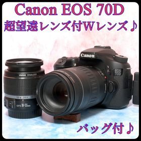 キヤノン(Canon)のCanon EOS 70D◎手ぶれ補正標準◎バッグ付◎一眼レフカメラ◎Wi-Fi(デジタル一眼)