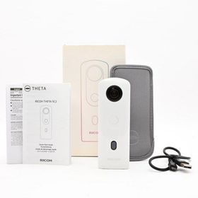 ＜美品＞ RICOH THETA SC2 WHITE ホワイト｜外観非常に綺麗(ビデオカメラ)