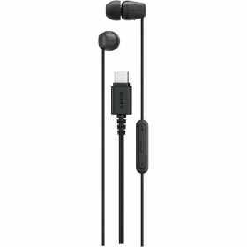 ソニー(SONY) IER-EX15C BZ ブラック/タイプc/イヤホン/Type-C/イヤホン/有線/バランスの良い音質/小型/リモコン操作 / 4色 / マイク付き/通話可能/クリアな音質 / コード長1.2m / リモコン操作/ソニー独自開発ドラ