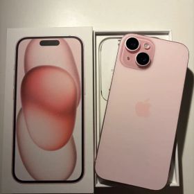 iPhone15 256GB ピンク 画面割れあり 動作良好 バッテリー83%