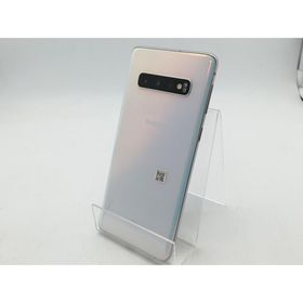 【中古】SAMSUNG au 【SIMロック解除済み】 Galaxy S10 SCV41 プリズム ブルー【柏】保証期間１ヶ月【ランクB】