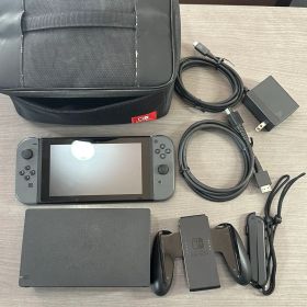 【すぐ遊べる】Nintendo Switch 本体 グレー 初期型 ケース付