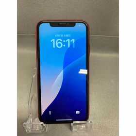 美品 国内版 SIMフリー iPhone XR 128GB レッド色(スマートフォン本体)