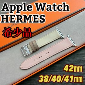 アップル(Apple)の246 Apple Watch エルメス ローズ サクラ レザー HERMES (腕時計)