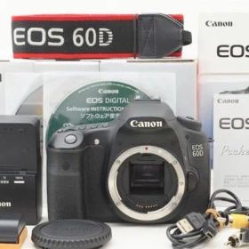 ☆訳アリ☆ Canon キャノン EOS 60D ボディ 元箱 付属品 Shot数 10,700枚前後 ♯26032003