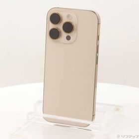 〔中古〕Apple(アップル) iPhone16 Pro 128GB デザートチタニウム MYMX3J／A SIMフリー〔297-ud〕