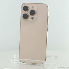 〔中古〕Apple(アップル) iPhone16 Pro 128GB デザートチタニウム FYMX3J／A SIMフリー〔305-ud〕
