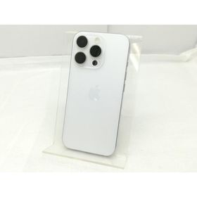 【中古】Apple docomo 【SIMフリー】 iPhone 16 Pro 128GB ホワイトチタニウム MYMW3J/A【新橋烏森通り】保証期間１ヶ月【ランクA】