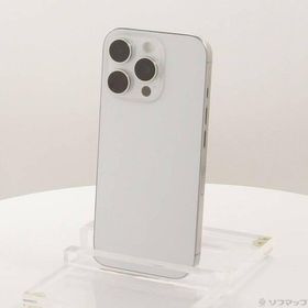 〔中古〕Apple(アップル) iPhone16 Pro 128GB ホワイトチタニウム MYMW3J／A SIMフリー〔305-ud〕