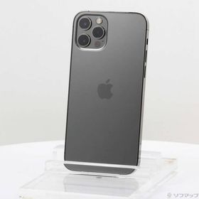 〔中古〕au iPhone12 Pro 256GB グラファイト MGM93J／A SIMフリー 〔ネットワーク利用制限▲〕〔297-ud〕