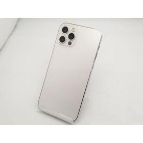 【中古】Apple SoftBank 【SIMロック解除済み】 iPhone 12 Pro 128GB シルバー MGM63J/A【広島本通】保証期間１ヶ月【ランクC】