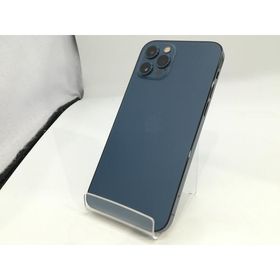 【中古】Apple au 【SIMロック解除済み】 iPhone 12 Pro 256GB パシフィックブルー MGMD3J/A【浜松駅前】保証期間１ヶ月【ランクC】