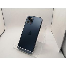 【中古】Apple SoftBank 【SIMロック解除済み】 iPhone 12 Pro 256GB パシフィックブルー MGMD3J/A【川崎駅前】保証期間１ヶ月【ランクB】