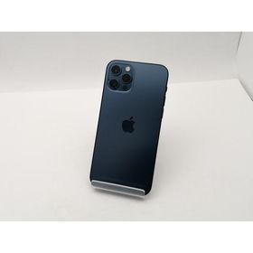 【中古】Apple au 【SIMロック解除済み】 iPhone 12 Pro 256GB パシフィックブルー MGMD3J/A【三宮センター】保証期間１ヶ月【ランクC】