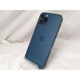 【中古】Apple au 【SIMロック解除済み】 iPhone 12 Pro 256GB パシフィックブルー MGMD3J/A【戸塚】保証期間１ヶ月【ランクB】