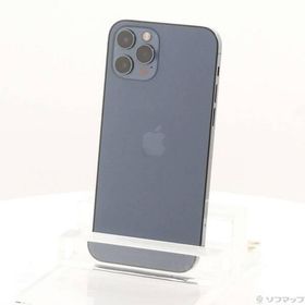 〔中古〕Apple(アップル) iPhone12 Pro 256GB パシフィックブルー MGMD3J／A SIMフリー〔305-ud〕