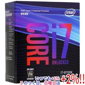【中古】Core i7 8700K 3.7GHz LGA1151 95W SR3QR 元箱あり
