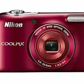 【中古】(非常に良い)Nikon デジタルカメラ COOLPIX L32 レッド 光学5倍ズーム 2005万画素 乾電池タイプ L32RD
