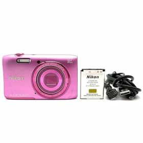 【中古】(非常に良い)Nikon デジタルカメラ COOLPIX S3600 8倍ズーム 2005万画素 アザレアピンク S3600PK