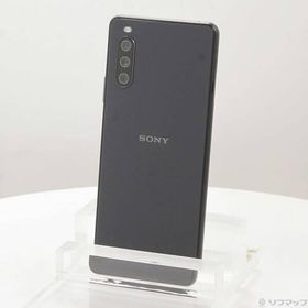 〔中古〕SONY(ソニー) Xperia 10 III 128GB ブラック SOG04 auロック解除SIMフリー〔349-ud〕