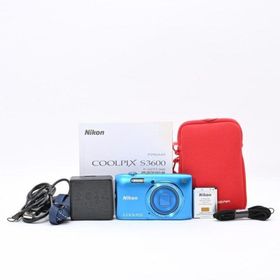 ＜良品＞ Nikon COOLPIX S3600 コバルトブルー｜光学8倍ズーム(コンパクトデジタルカメラ)