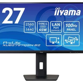 【新品・3営業日で発送】iiyama ProLite 27型 ワイド液晶ディスプレイ ProLite XUB2797QSN-B2(2560x1440／WQHD／IP...