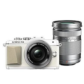 【中古】OLYMPUS PEN E-PL7 EZダブルズームキット ホワイト ミラーレス一眼 E-PL7 EZ DZKIT WHT(ミラーレス一眼)