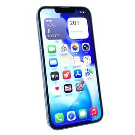 中古 Apple iPhone13 128GB ブルー MLNG3J／A SIMフリー ネットワーク利用制限▲判定 ※赤ロム保証あります