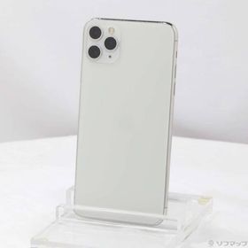 〔中古〕Apple(アップル) iPhone11 Pro Max 256GB シルバー MWHK2J／A SIMフリー〔377-ud〕