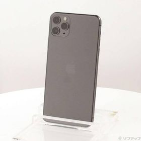 〔中古〕Apple(アップル) iPhone11 Pro Max 64GB スペースグレイ MWHD2J／A SoftBank〔262-ud〕