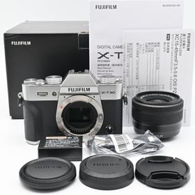 ★美品★FUJIFILM X-T30 II レンズキット シルバー 多言語モデル(ミラーレス一眼)