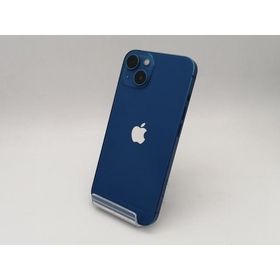 【中古】Apple au 【SIMフリー】 iPhone 13 128GB ブルー MLNG3J/A【なんば】保証期間１ヶ月【ランクB】