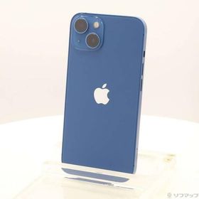 〔中古〕Apple(アップル) iPhone13 128GB ブルー MLNG3J／A SIMフリー〔258-ud〕