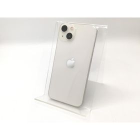 【中古】Apple 国内版 【SIMフリー】 iPhone 13 256GB スターライト MLNJ3J/A【秋葉4号】保証期間１ヶ月【ランクC】