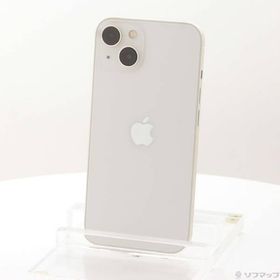 〔中古〕Apple(アップル) iPhone13 256GB スターライト MLNJ3J／A SIMフリー〔377-ud〕