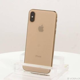 〔中古〕Apple(アップル) iPhoneXS 256GB ゴールド NTE22J／A SIMフリー〔269-ud〕