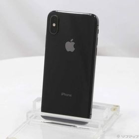 〔中古〕Apple(アップル) iPhoneXS 256GB スペースグレイ MTE02J／A SIMフリー〔377-ud〕