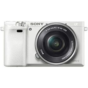 【中古】「非常に良い（無料延長保証）」SONY ミラーレス一眼 α6000 パワーズームレンズキット E PZ 16-50mm F3.5-5.6 OSS ホワイト ILCE-6000L W