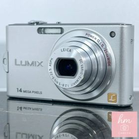 【美品】Panasonic LUMIX DMC-FX66 シルバー 1410万画素 光学5倍ズーム 広角25mm ライカレンズ おまかせiA コンパクトデジタルカメラ パナソニック ルミックス