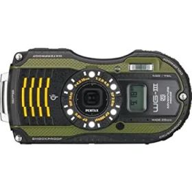 PENTAX 防水デジタルカメラ PENTAX WG-3GPS グリーン 1cmマクロ マクロスタンド付属 電子コンパス サブLCD Qi規格 PENTAX WG-3GPSGR 12663