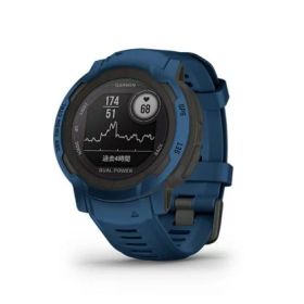 GARMIN(ガーミン) Instinct 2 Dual Power Tidal Blue 直径45mm Suica対応 タフネスアウトドア GPS ウォッチ 日本 小
