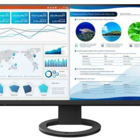 EIZO(エイゾー) EV2740S-BK 液晶ディスプレイ 27型/3840×2160/USB Type-C、DisplayPort、HDMI/ブラック/スピーカー：あり