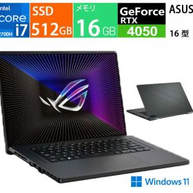 ゲーミングPC ASUS ノートパソコン 16 型 ROG Zephyrus G16 GU603ZU-I7R4050G [エクリプスグレー] 第12世代 インテル Core i7 12700H 14コア メモリ:16GB SSD：512GB Windows11 顔認証 Wi-Fi 6 LAN wifi6 GeForce RTX 4050 話題ゲームBlack Myth: Wukongおすすめ 展示品