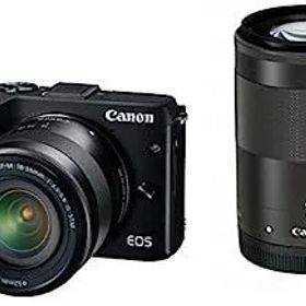 【中古】Canon ミラーレス一眼カメラ EOS M3 ダブルズームキット(ブラック) EF-M18-55mm F3.5-5.6 IS STM EF-M55-200mm F4.5-6.3 IS STM 付属 EOSM3BK-WZ