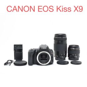 デジタル一眼レフカメラ/canon kiss x9/標準&望遠ダブルレンズセット