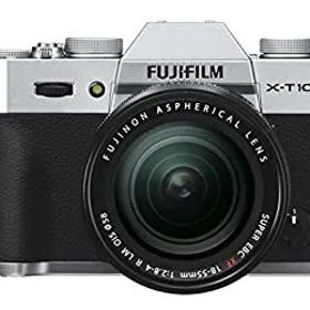 【中古】FUJIFILM ミラーレス一眼 X-T10 レンズキット シルバー X-T10LK-S