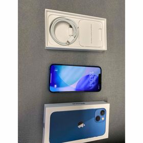 美品 国内版 SIMフリー iPhone 13mini 128GB ブルー色(スマートフォン本体)