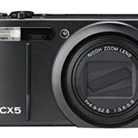 【中古】「非常に良い」RICOH ハイブリッドAFシステム搭載 光学10.7倍ズーム CX5 ブラック CX5BK