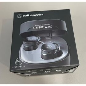 未使用 オーディオテクニカ ワイヤレスイヤホン ATH-SQ1TW2NC BK(ヘッドフォン/イヤフォン)